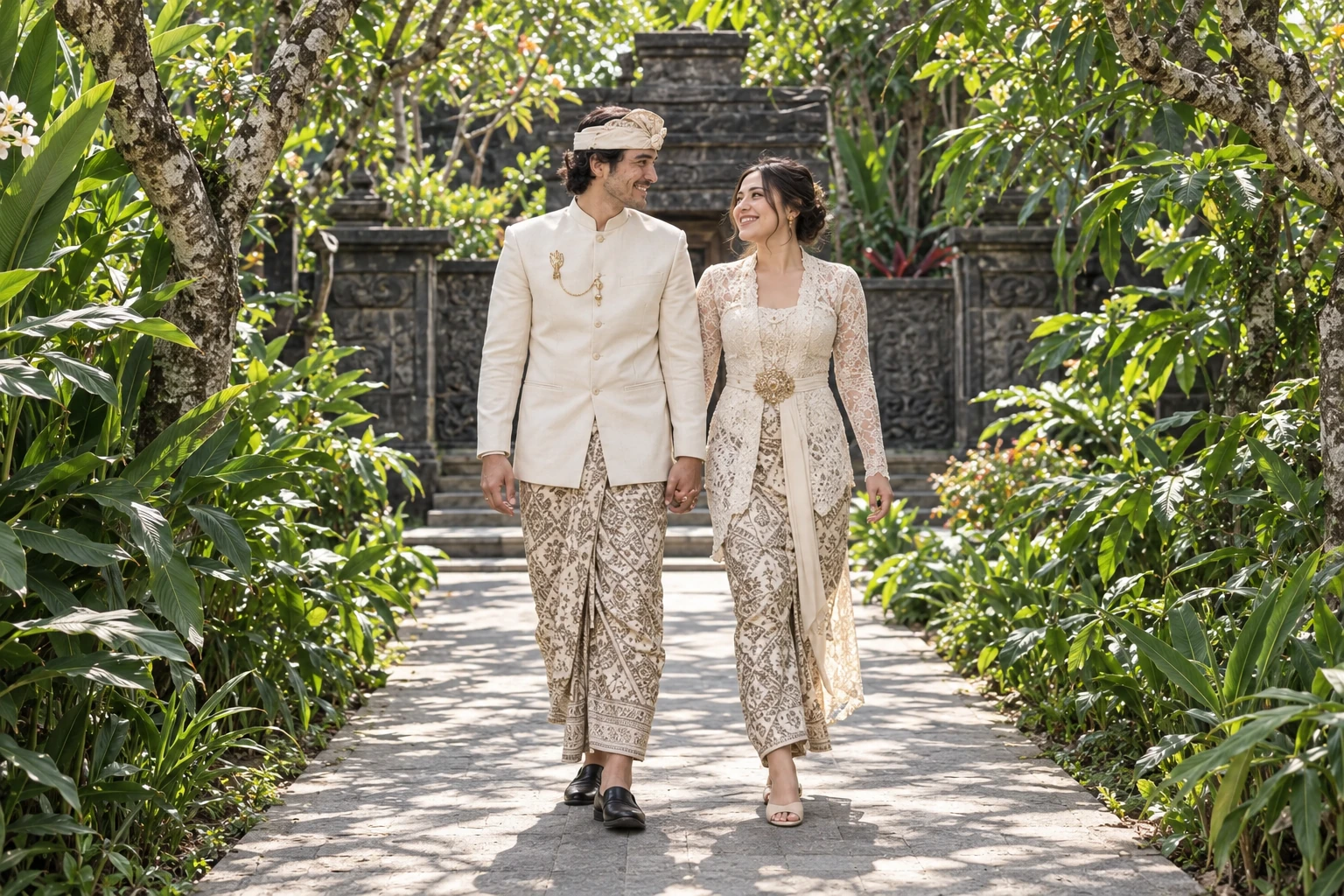 Foto pasangan contoh di hari pernikahan